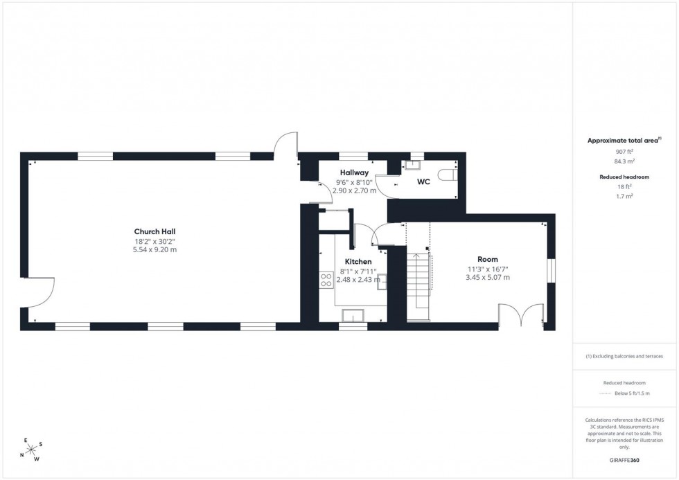 Floorplan for FORMER CHURCH - Chewton Keynsham
