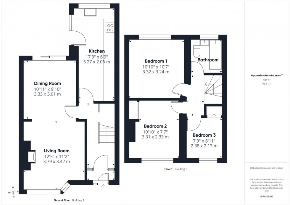 Floorplan for Northend Avenue, Kingswood, Bristol